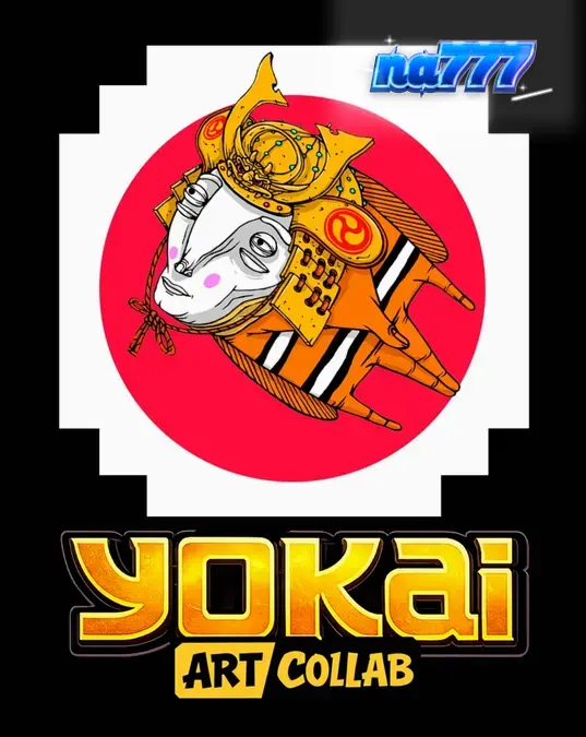 Tampilan visual slot Yokai dengan elemen seni jalanan dan latar belakang pegunungan Jepang.